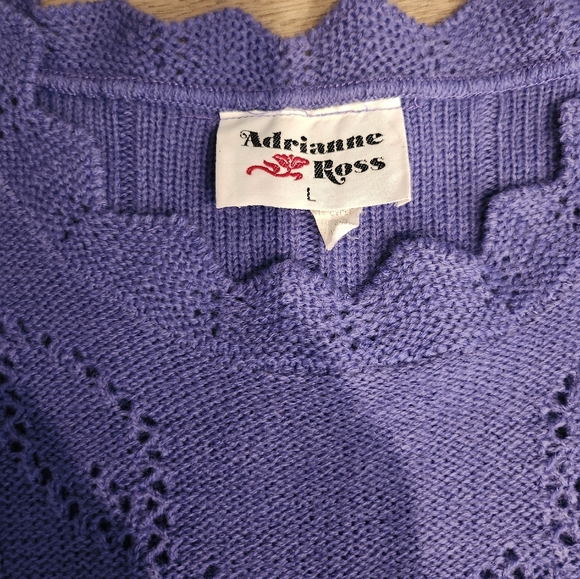 Vintage eyelet sweater - Picture 3 of 3